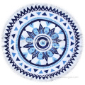 100%cotton velour high quality reactive print round beach towel